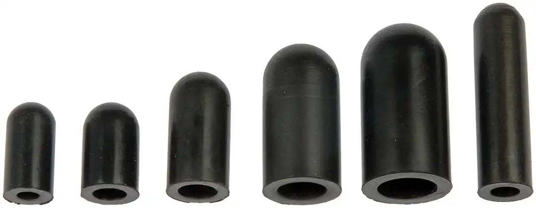 Dorman 47388 Vacuum Cap Vacu-Tite® Contains Five 5/32 Inch/ Five 7/32 Inch/ Five 5/16 Inch/ Five 3/8 Inch/ Five 3/16 Inch/ Five 1/4 Inch Black Rubber Assortment Of 30