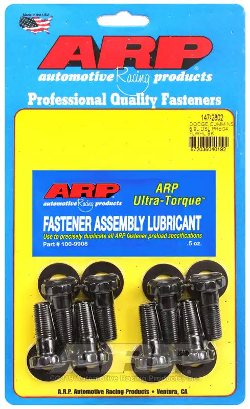 ARP Auto Racing 147-2802 Clutch Flywheel Bolt For Use With 5.9L 12V and 24V Dodge Cu