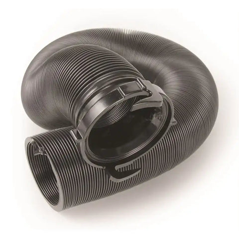 Camco 39604 Sewer Hose 10 Foot Length 14 Inch Compressed Length 12 Mils HTS ™ Vinyl Black Hose