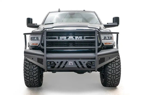 Fab Fours DR19-Q4460-1 Bumper Black Steel Elite One Piece Design Direct Fit Mount