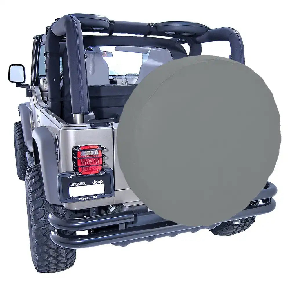 Rugged Ridge 12804.09 Spare Tire Cover Fits 35 Inch To 36 Inch Diameter Gray Polye