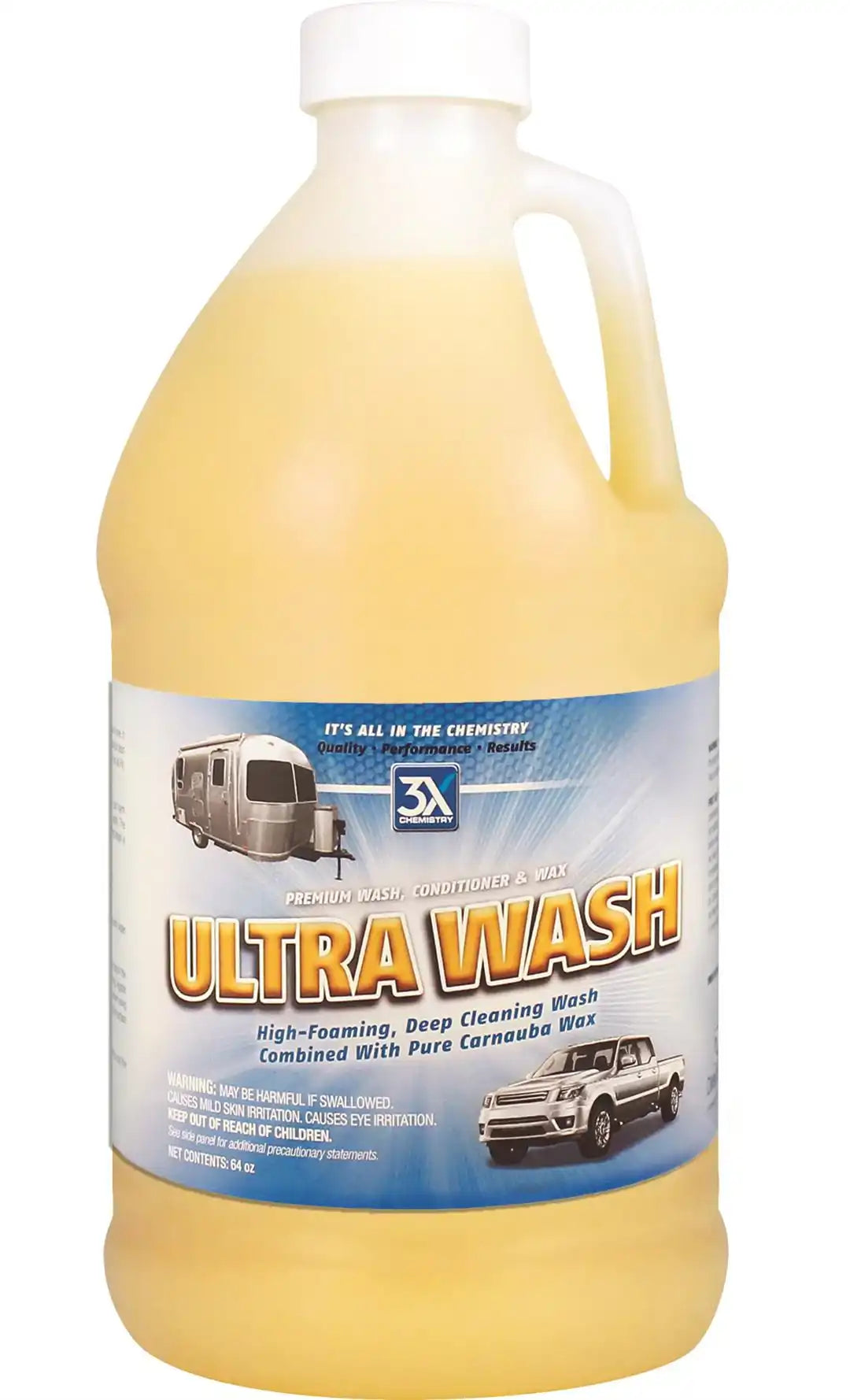 AP Products 173 Car Wash 3X Chemistry Liquid 64 Ounce With Carnauba Wax