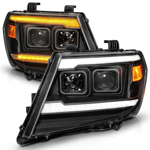 ANZO USA 111597 Headlight Assembly Projector Beam With Plank Style Switchback LED Da