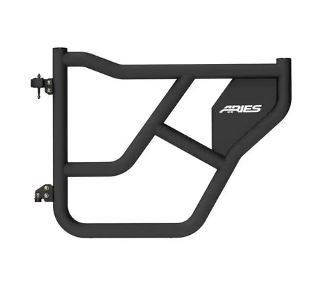 Aries 2500250 Door Tubular Lower Half Powder Coat Black Carbon Steel Set Of 2
