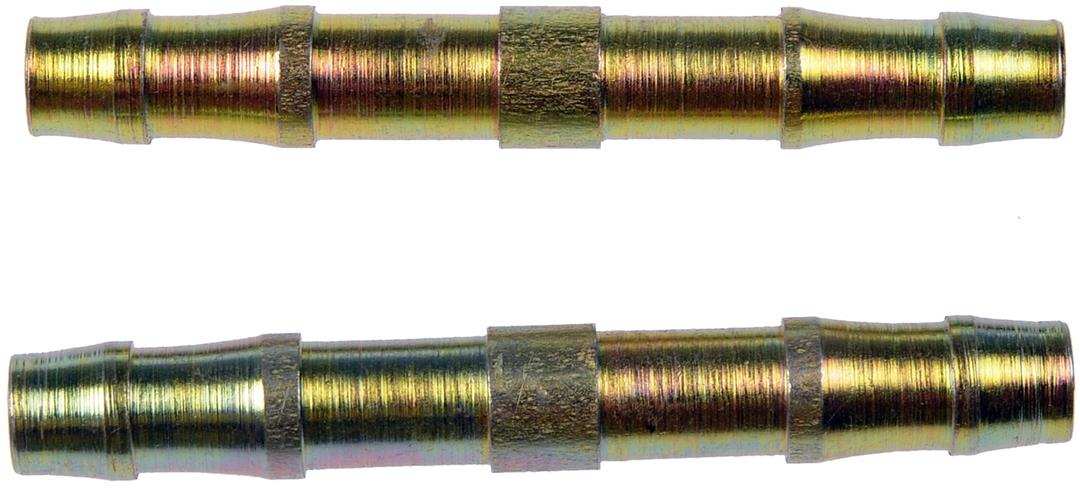 Dorman 800-011 Coupler Fitting OE Solutions ™ Ford OE Number N803431S For Use With 3/8 Inch Nylon Line Gold Steel Set Of 2