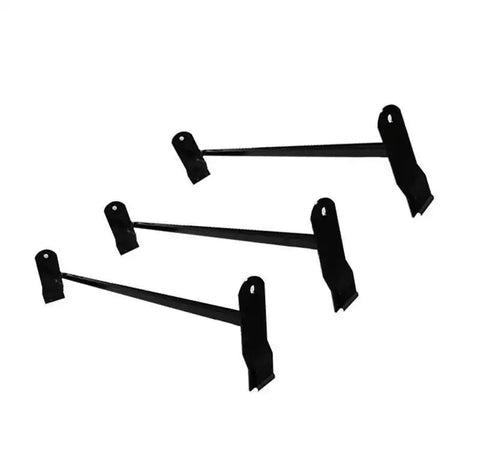 Black Horse Offroad TR-WRG3 Ladder Rack 150 Pound Capacity Rail System Mount Direc