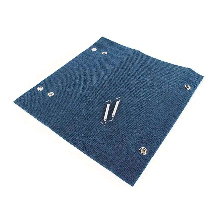 Camco 42924 Entry Step Rug Wrap Around Hook and Spring 18 Inch Width Blue Carpet
