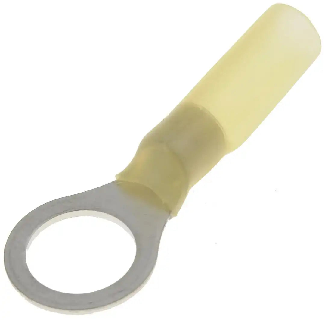 Dorman 85212 Wire Terminal End Conduct-Tite ® 3/8 Inch Ring Terminal 12-10 Gauge Wire Waterproof Yellow Pack of 7