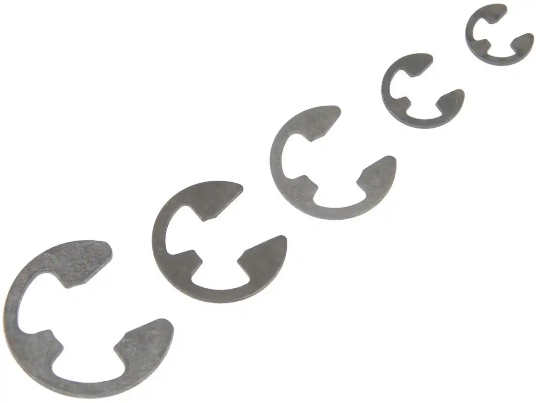 Dorman 784-632 E-Clip Assortment AutoGrade ™ Metal With One 3/16 Inch/ One 5/32 Inch/ One 1/4 Inch/ One 3/8 Inch/ Total of 5 Pieces
