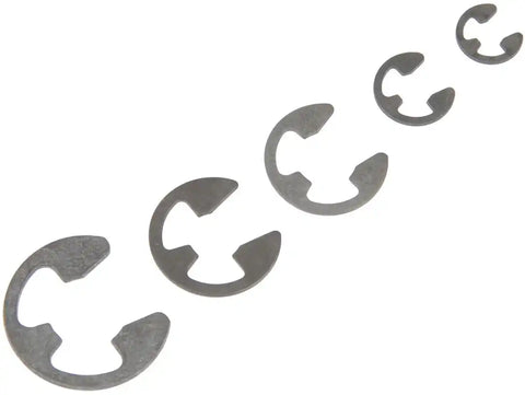 Dorman 784-632 E-Clip Assortment AutoGrade ™ Metal With One 3/16 Inch/ One 5/32 Inch/ One 1/4 Inch/ One 3/8 Inch/ Total of 5 Pieces