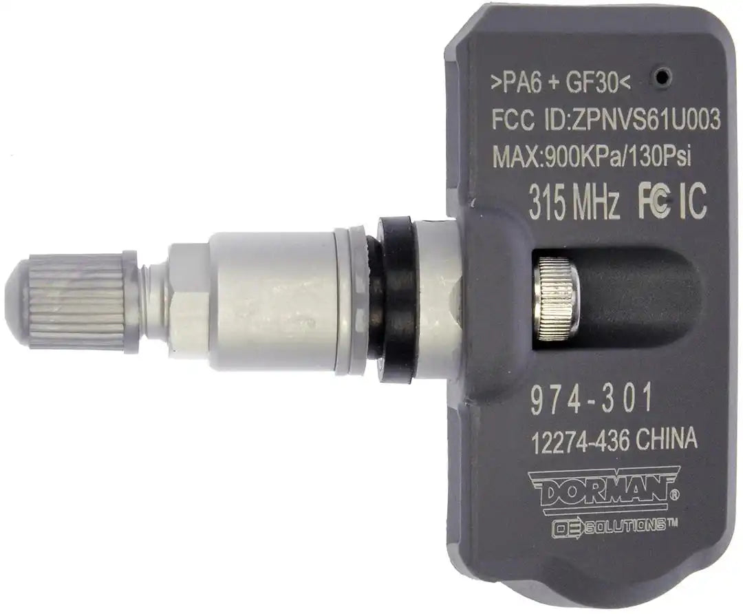 Dorman 974-301 Tire Pressure Monitoring System - TPMS Sensor OE Solutions ™ OE Replacement Sensor Only 315 MHz Single