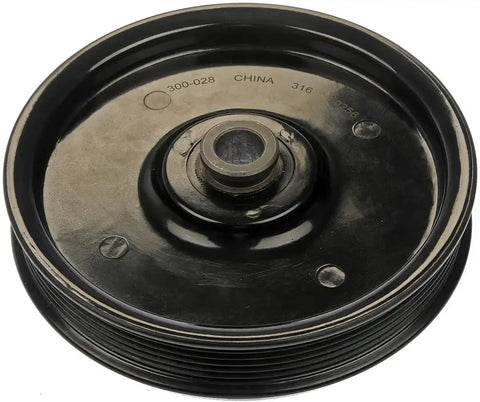 Dorman 300-028 Power Steering Pump Pulley OE Solutions ™ OE Replacement 6 Groove Serpentine Belt Black Composite