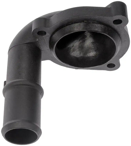 Dorman 902-743 Thermostat Housing OE Replacement 90 Degree Neck Plastic Black Replaces Ford Motor Company OE Numbers 2S6G 8250 A1B/ M2S6G 8250-A1B/ M2S6G 8250-A2B Fits Mexico Region Vehicles 2001-2012 Ford Courier/ 2002-2009 Ford Fiesta