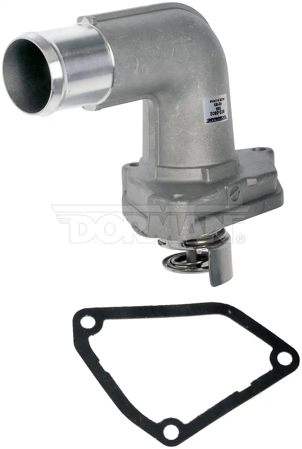 Dorman 902-5902 Thermostat Housing OE Solutions ™ OE Replacement 90 Degree Neck Natural Metal With Gasket/ Thermostat