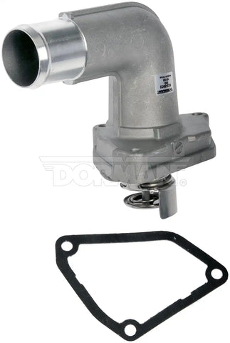Dorman 902-5902 Thermostat Housing OE Solutions ™ OE Replacement 90 Degree Neck Natural Metal With Gasket/ Thermostat