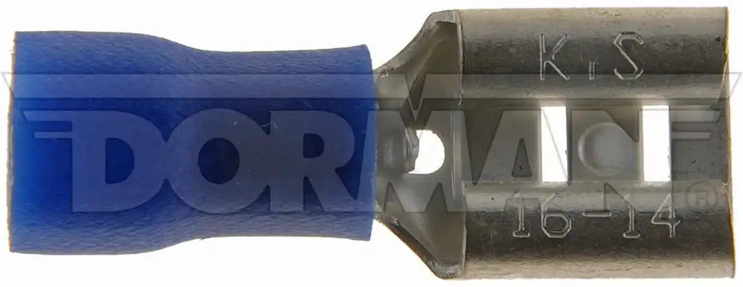 Dorman 85452 Wire Terminal End Conduct-Tite ® Blue Female Blade Disconnect 14 To 16 Gauge Wire Set of 20