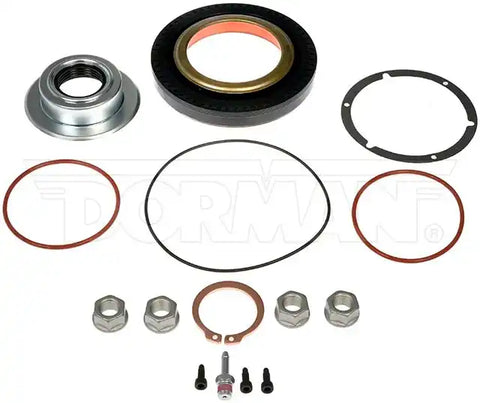 Dorman 600-135 Wheel Hub Seal Kit OE Solutions ™ OE Replacement With Single Hub Seal/ Axle Seal/ Clip/ Gasket And Valve/ Four Nuts/ Three O-Rings And Screws