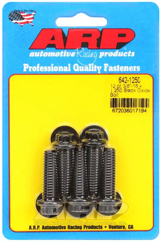 ARP Auto Racing 642-1250 Bolt Standard Bolt 3/8 Inch - 16 Thread Size 1.250 Inch U