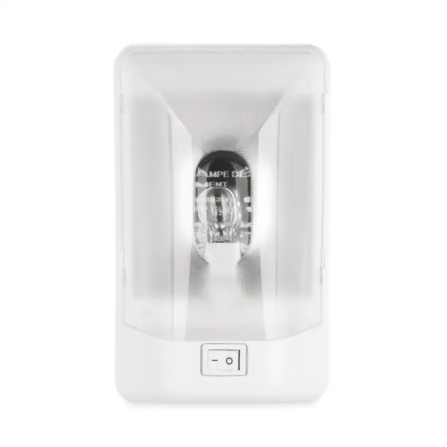 Camco 41330 Dome Light Single Dome Replacement Clear Lens Incandescent Clear Bulb