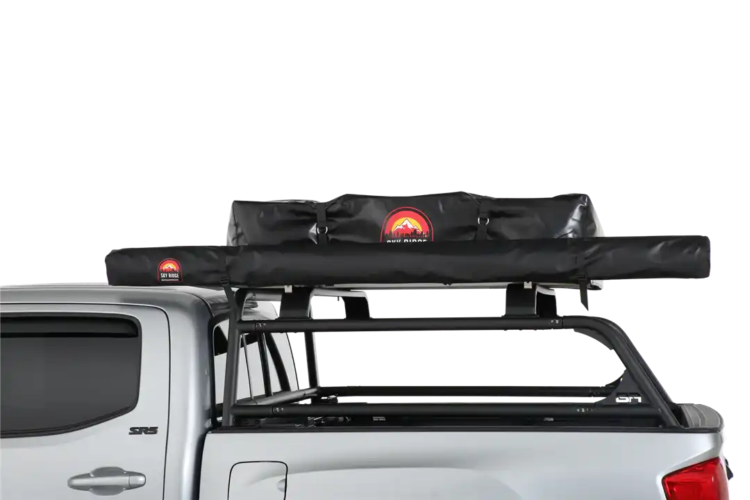 Body Armor 20020 Awning Roof Basket/ Bed Rack Mount Retractable 79 Inch Width x 79