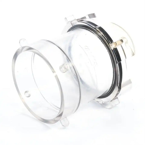 Camco 39562 Sewer Hose Connector For Connecting Sewer Hose to RV 3-1/2 Inch Straight Hose Adapter Clear Polycarbonate