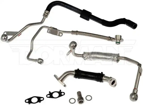 Dorman 667-072 Turbocharger Oil Return Kit OE Solutions ™ OE Replacement Aluminum With Coolant Return Line/ Turbo Oil Line/ Oil Return Line