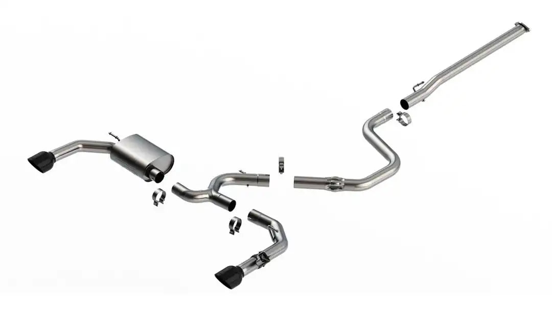 Borla 140925BC Exhaust System Kit ATAK  Series Cat Back System T-304 Stainless Ste