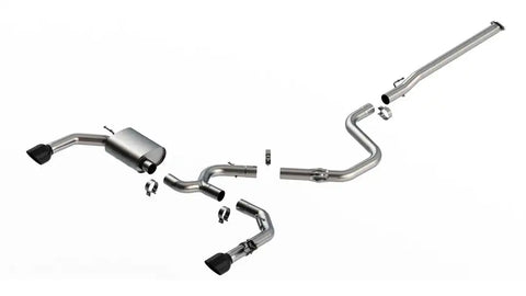 Borla 140925BC Exhaust System Kit ATAK  Series Cat Back System T-304 Stainless Ste