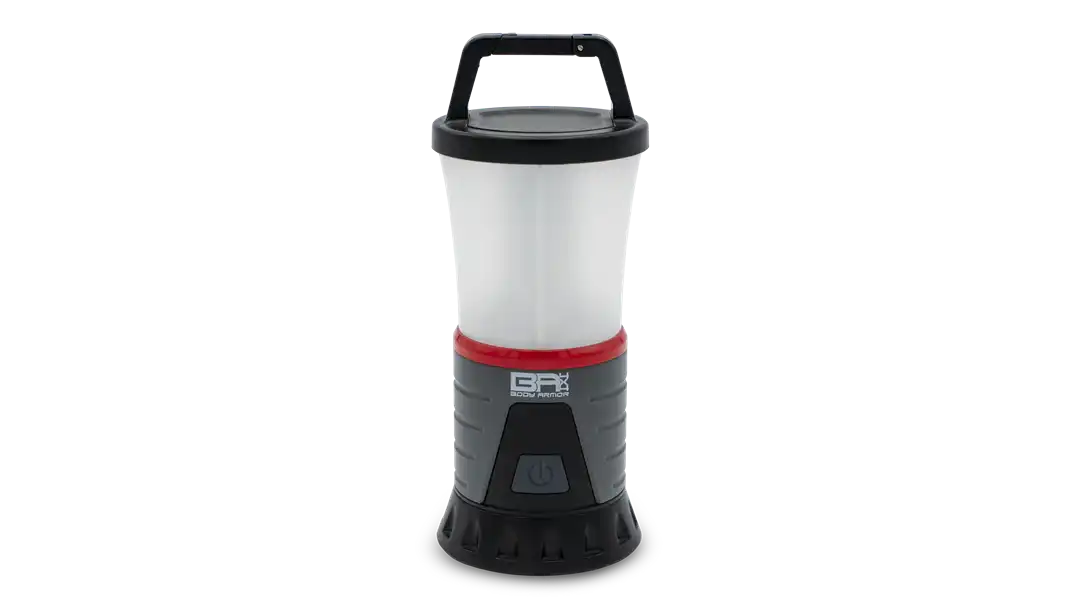 Body Armor 5169 Lantern LED Uses 3 AAA Batteries/ Included 250/ 500/ 60 Lumens Wi