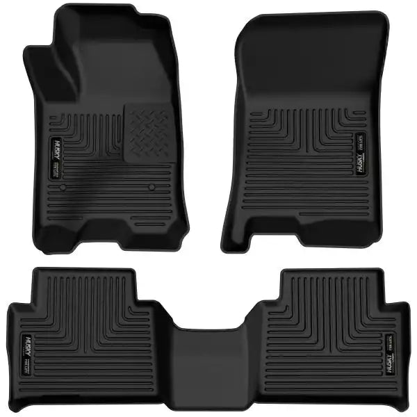 Husky Liner 54978 Floor Liner X-act Contour Molded Fit Raised Ridge Black TPE (