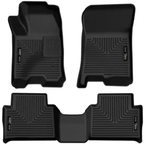 Husky Liner 54978 Floor Liner X-act Contour Molded Fit Raised Ridge Black TPE (