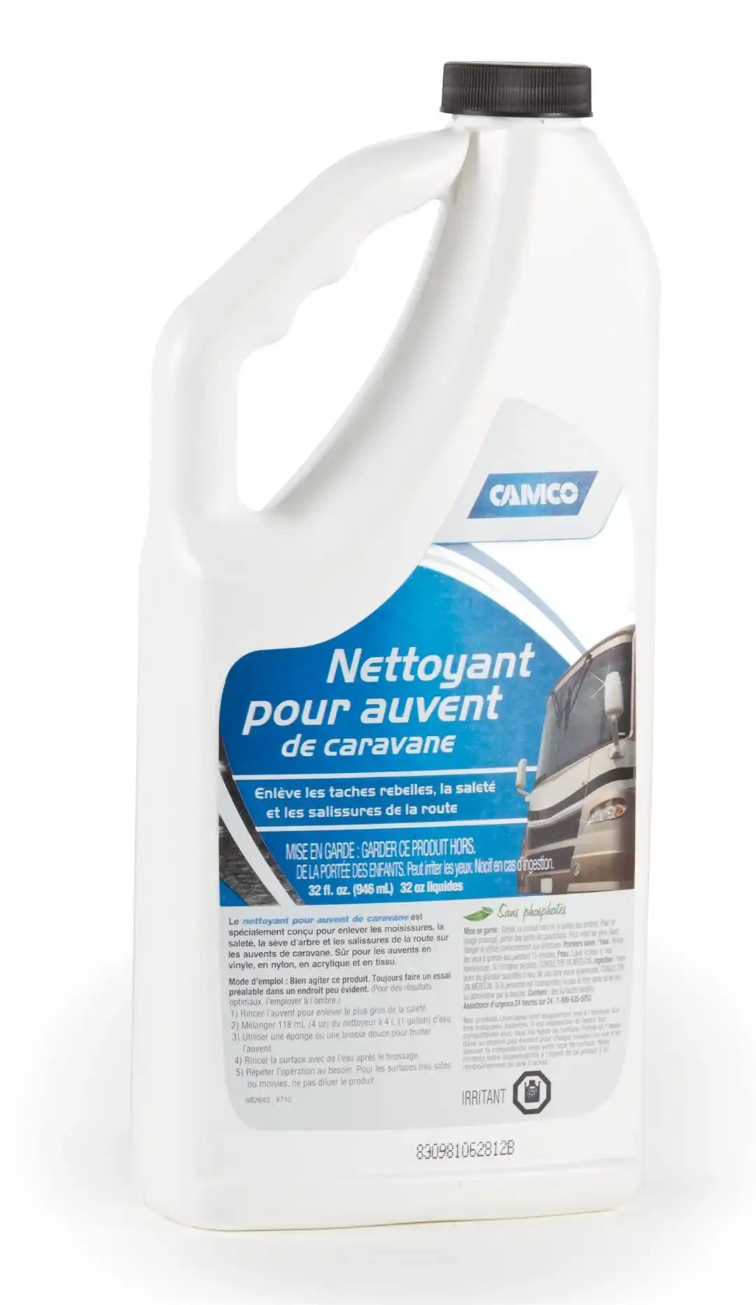 Camco 41020 Awning Cleaner Use To Remove Mold/ Mildew/ Dirt and Grime From All Fabrics 32 Ounce Spray Bottle Single
