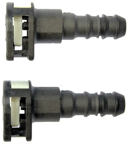 Dorman 800-119 Adapter Fitting OE Solutions ™ 5/16 Inch Steel Pipe To 3/8 Inch Nylon Tubing Gray Plastic Set Of 2
