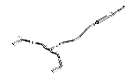 Borla 140922 Exhaust System Kit S-Type Cat Back System T-304 Stainless Steel With 