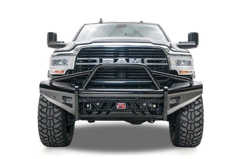 Fab Fours DR19-S4462-1 Bumper Black Steel One Piece Design Direct Fit Mounting Ha