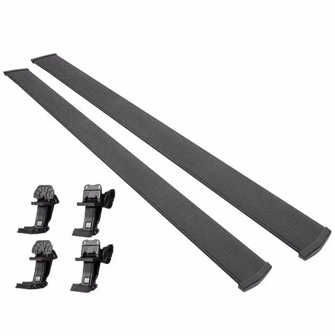 Amp Research 76253-01A Running Board PowerStep  Textured Black Die Cast Aluminum