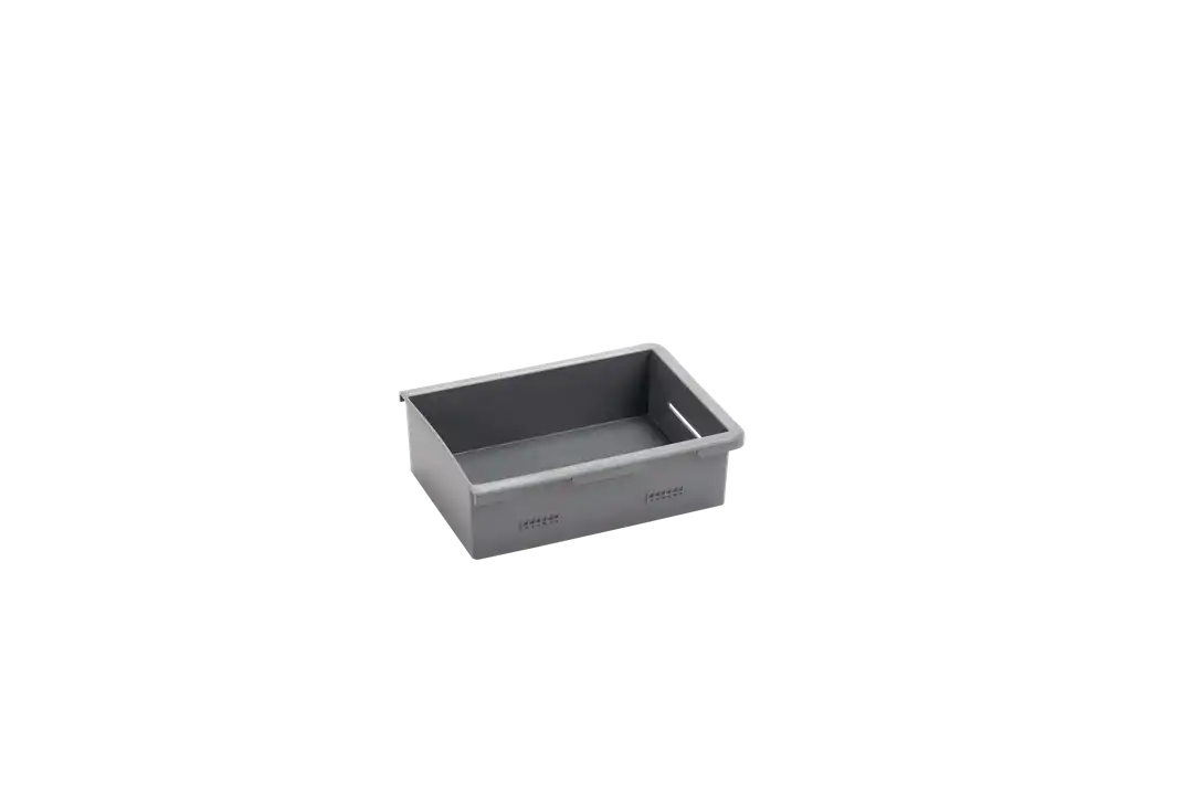 Decked A0086-SSBN-GRY Bin Box Stash Bins Shallow 8-1/2 Inch Width x 6.4 Inch Lengt