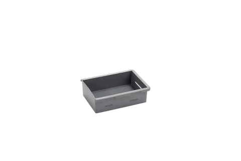 Decked A0086-SSBN-GRY Bin Box Stash Bins Shallow 8-1/2 Inch Width x 6.4 Inch Lengt