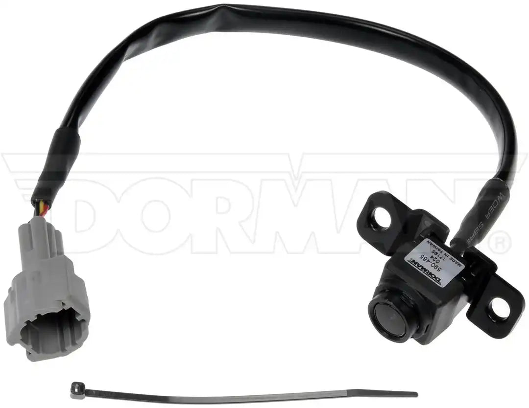Dorman 590-485 Backup Camera OE Solutions ™ OE Replacement 136 Degree Horizontal Viewing Angle 100 Degree Vertical Viewing Angle Weather Resistant With 1 Harness Connector/ 1 Bracket And 1 Zip Tie