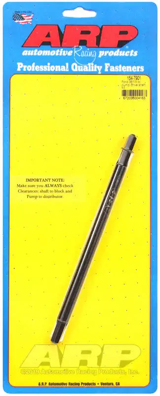 ARP Auto Racing 154-7901 Oil Pump Drive Shaft For Use With 351W Ford APR2000 Steel