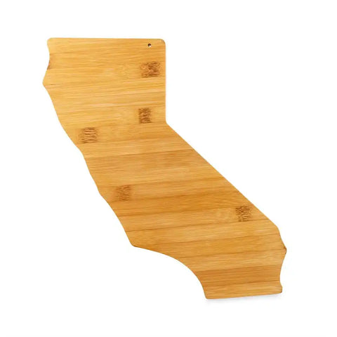 Camco 53110 Cutting Board Countertop Use Natural Bamboo State Of California Shape