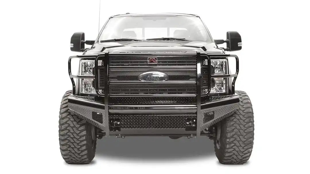 Fab Fours FS17-S4160-1 Bumper Black Steel One Piece Design Direct Fit Mounting Ha