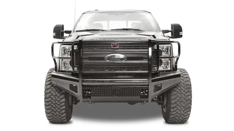 Fab Fours FS17-S4160-1 Bumper Black Steel One Piece Design Direct Fit Mounting Ha