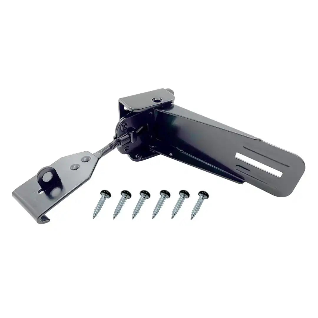 AP Products 013-055B Entry Door Latch Locking Camper Latch Black Nylon With Suede 