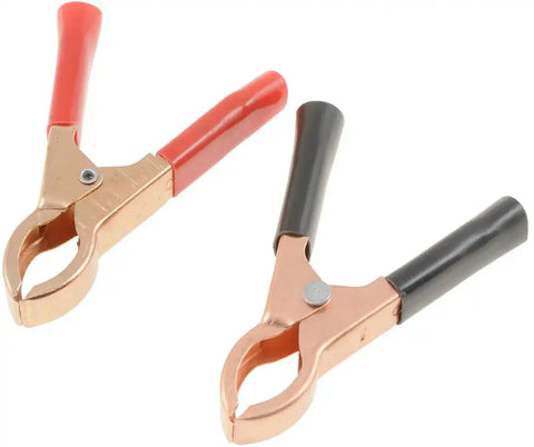 Dorman 85679 Battery Cable Clamp Conduct-Tite ® Rated For 50 Amps Rubber Handle Insulation 1 Black Handle and 1 Red Handle Steel Set of 2