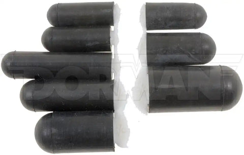 Dorman 47396 Vacuum Cap Vacu-Tite® Contains One 5/32 Inch/ One 7/32 Inch/ One 5/16 Inch/ One 3/8 Inch/ Two 3/16 Inch/ Two 1/4 Inch Black Rubber Set Of 8