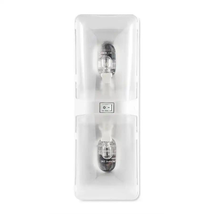 Camco 41320 Dome Light Double Dome Replacement Clear Lens Incandescent Clear Bulb