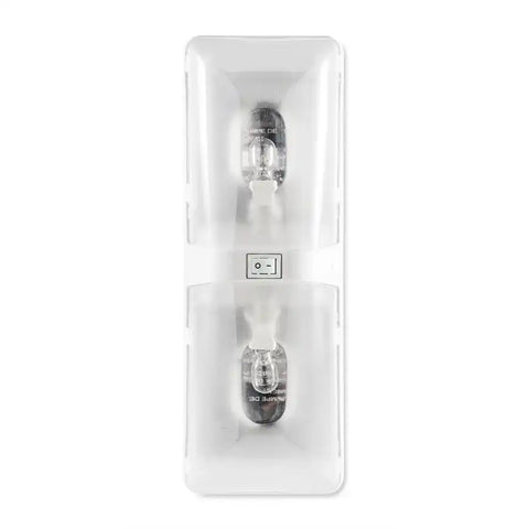 Camco 41320 Dome Light Double Dome Replacement Clear Lens Incandescent Clear Bulb