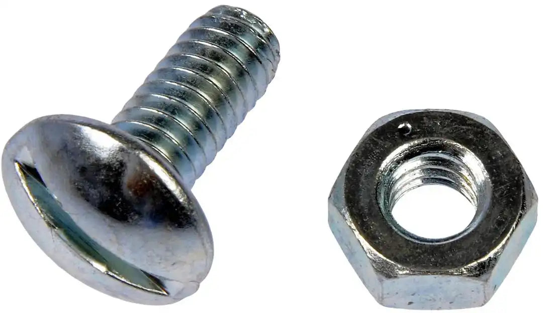 Dorman 762-010N Bolt AutoGrade ™ Standard Bolt 1/4 - 20 Inch Thread Size Slotted Round Chrome Steel Pack of 10