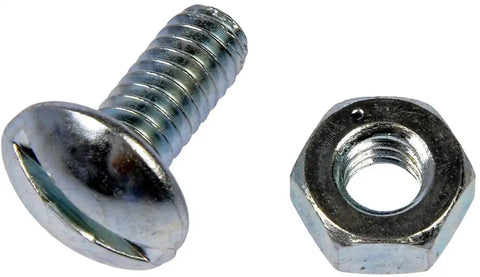 Dorman 762-010N Bolt AutoGrade ™ Standard Bolt 1/4 - 20 Inch Thread Size Slotted Round Chrome Steel Pack of 10